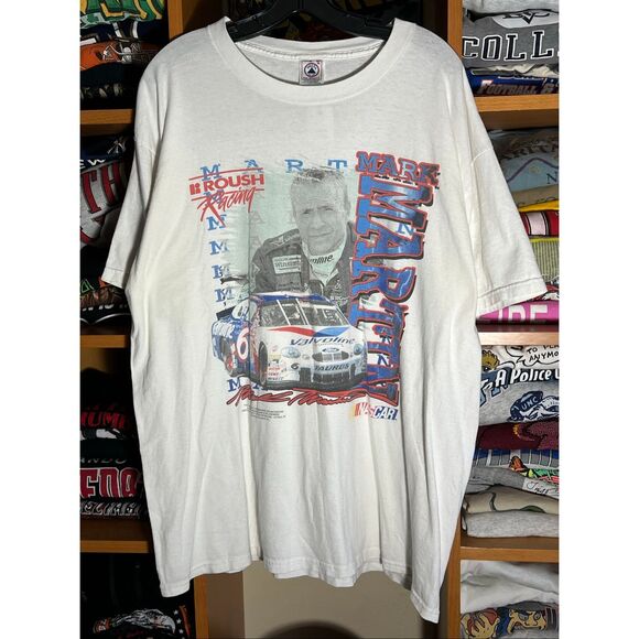 Vintage 90s NASCAR Mark Martin Racing Tee - Picture 1 of 5